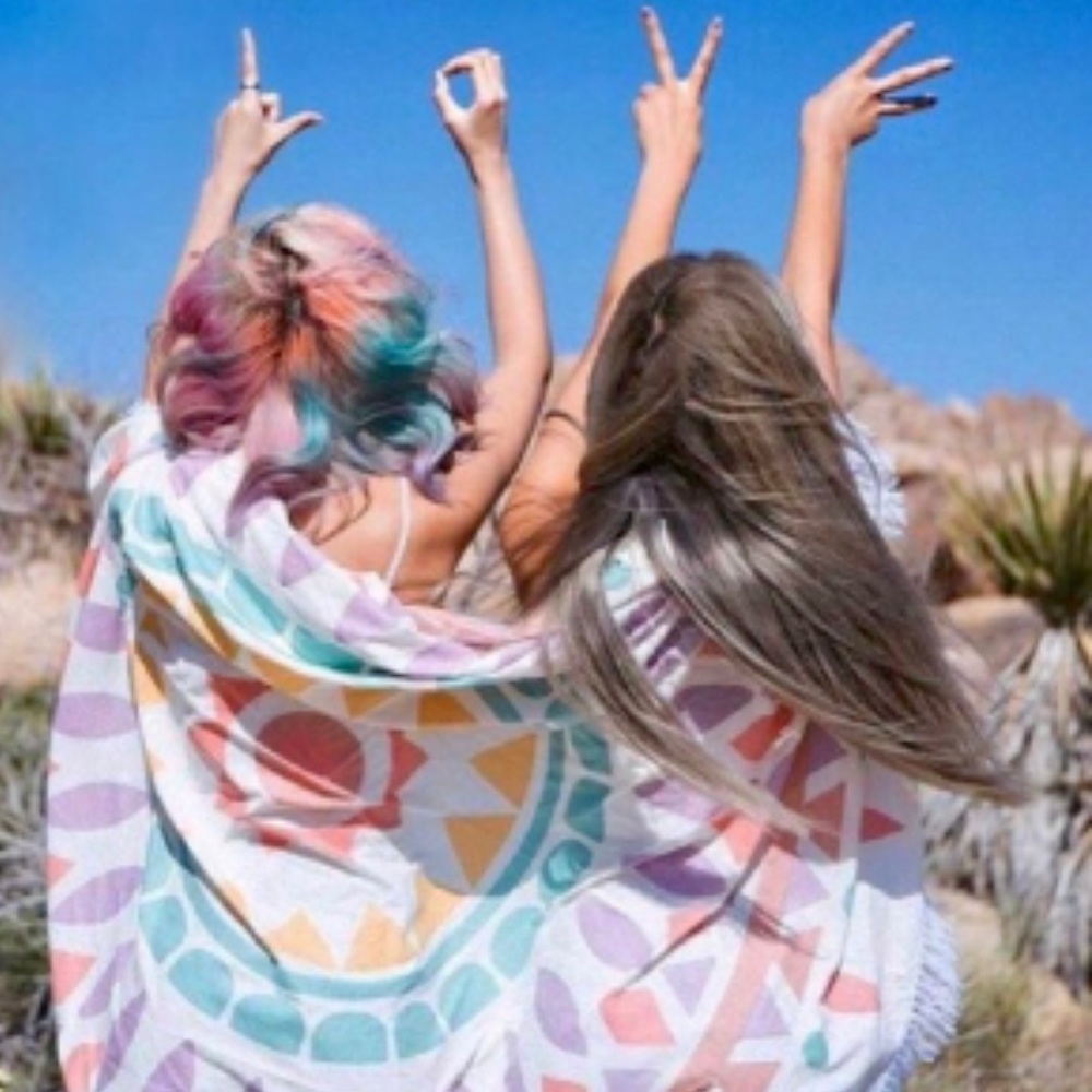 GYPSY 05 Warm Geometrical The Boho Beach Roundie